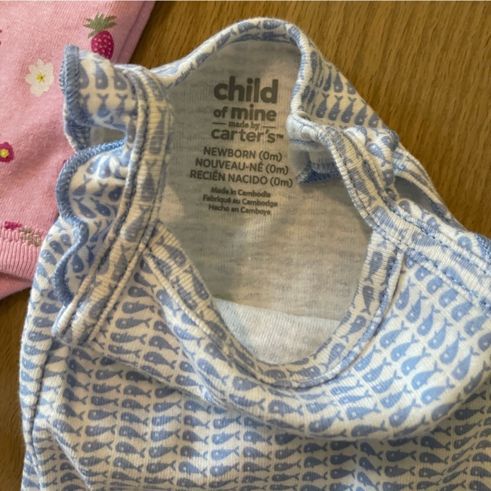 Child of Mine Carter’s| Baby Girl New Born Clothing Lot•••Mix of Onesies - Picture 3 of 4